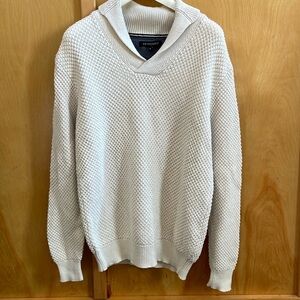 BRITCHES | Pullover | Knit | Collared | Vintage | Off White | Sweater | Size M